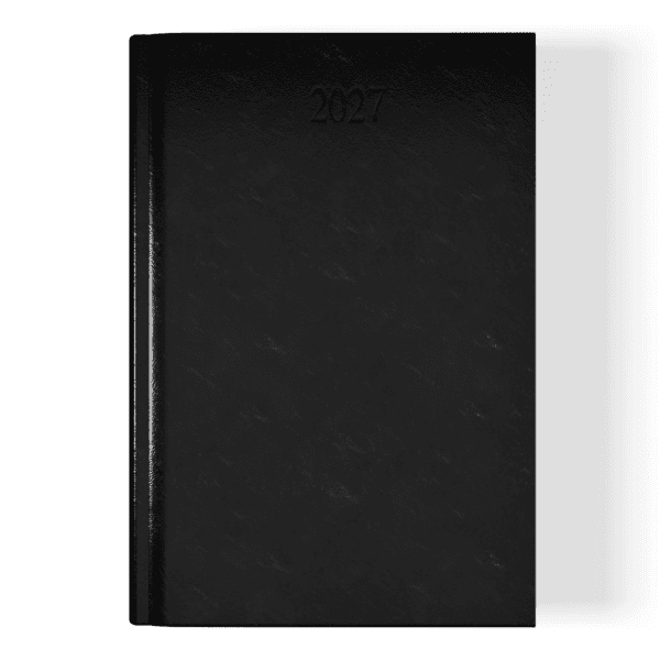 Richmond FineGrain A4 Desk Diary, Day Per Page, Black