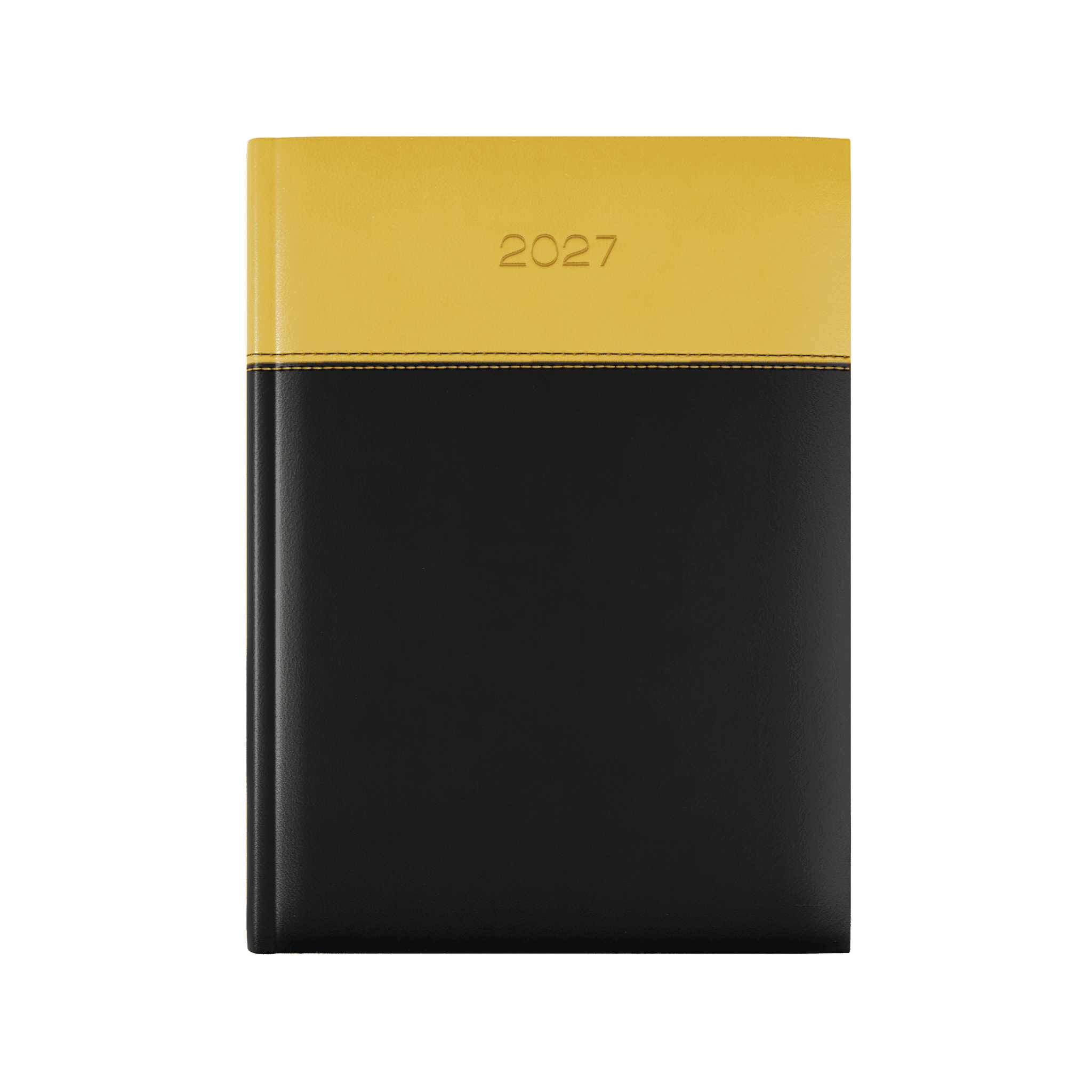 Dorchester Horizon A5 Desk Diary, Day Per Page, Black-Yellow