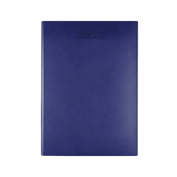 Dorchester NewHide A5 Desk Diary, Week To View, Blue