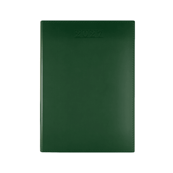 Dorchester NewHide A5 Desk Diary, Week To View, Green