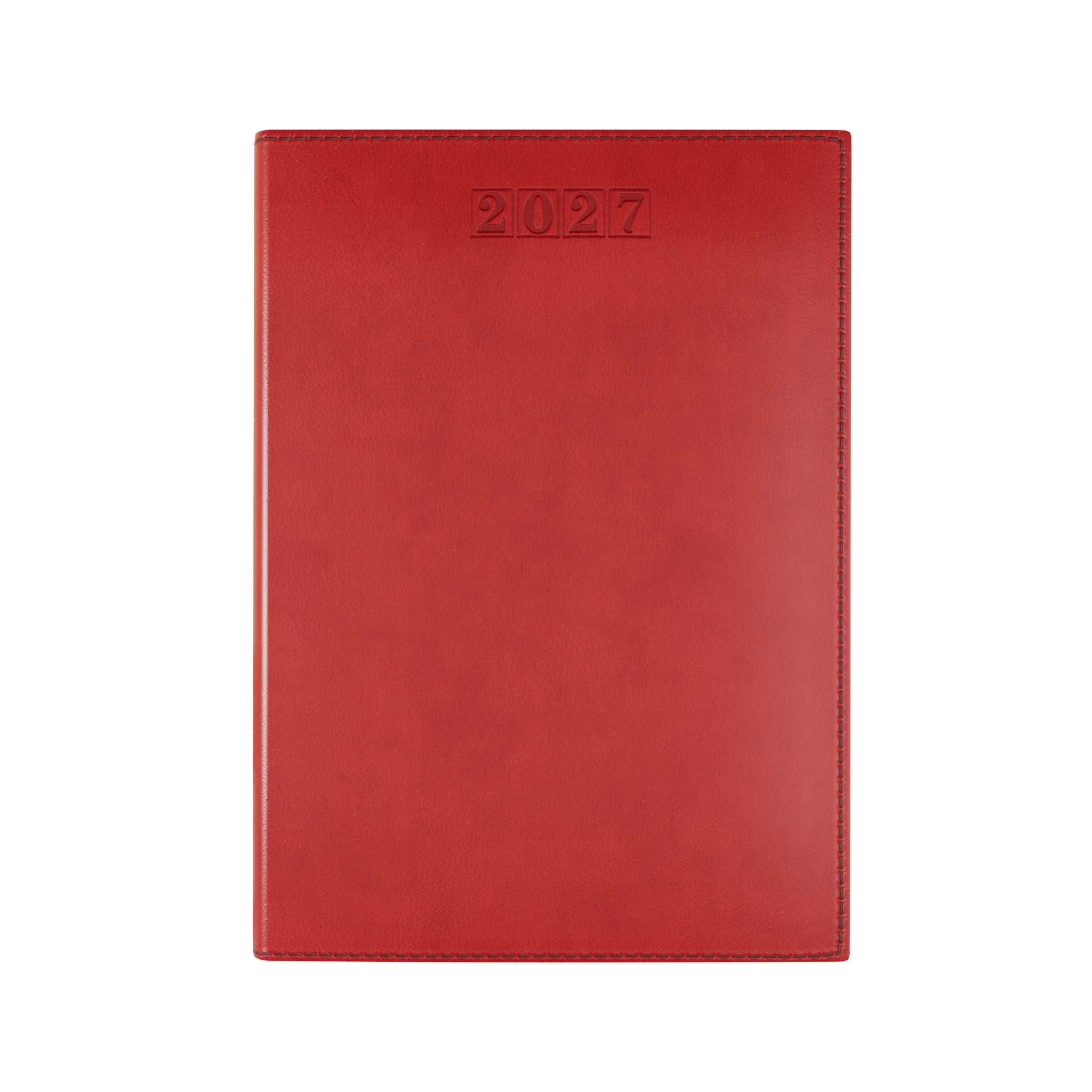 Dorchester NewHide A5 Desk Diary, Day Per Page, Red