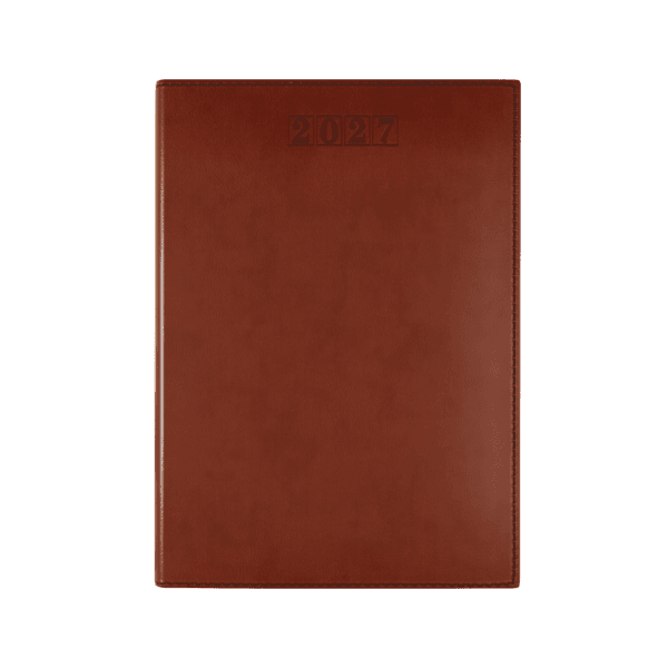 Dorchester NewHide A5 Desk Diary, Day Per Page, Tan