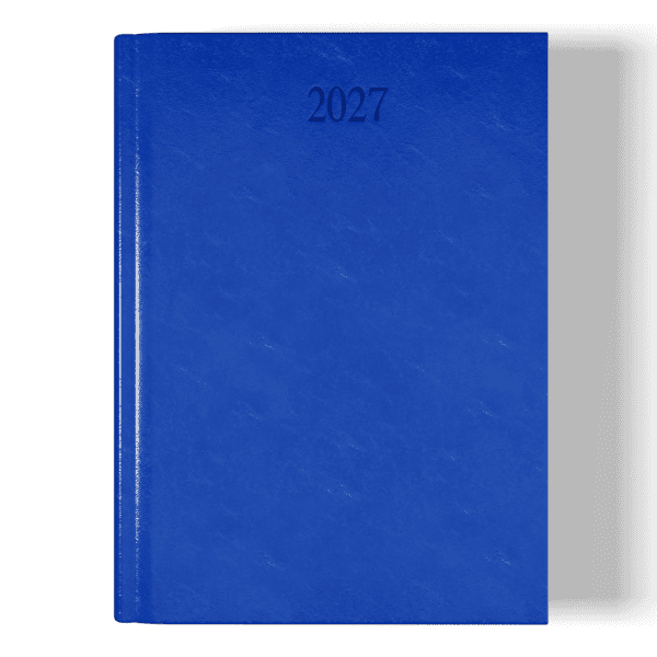 Richmond FineGrain A5 Desk Diary, Week To View, Blue