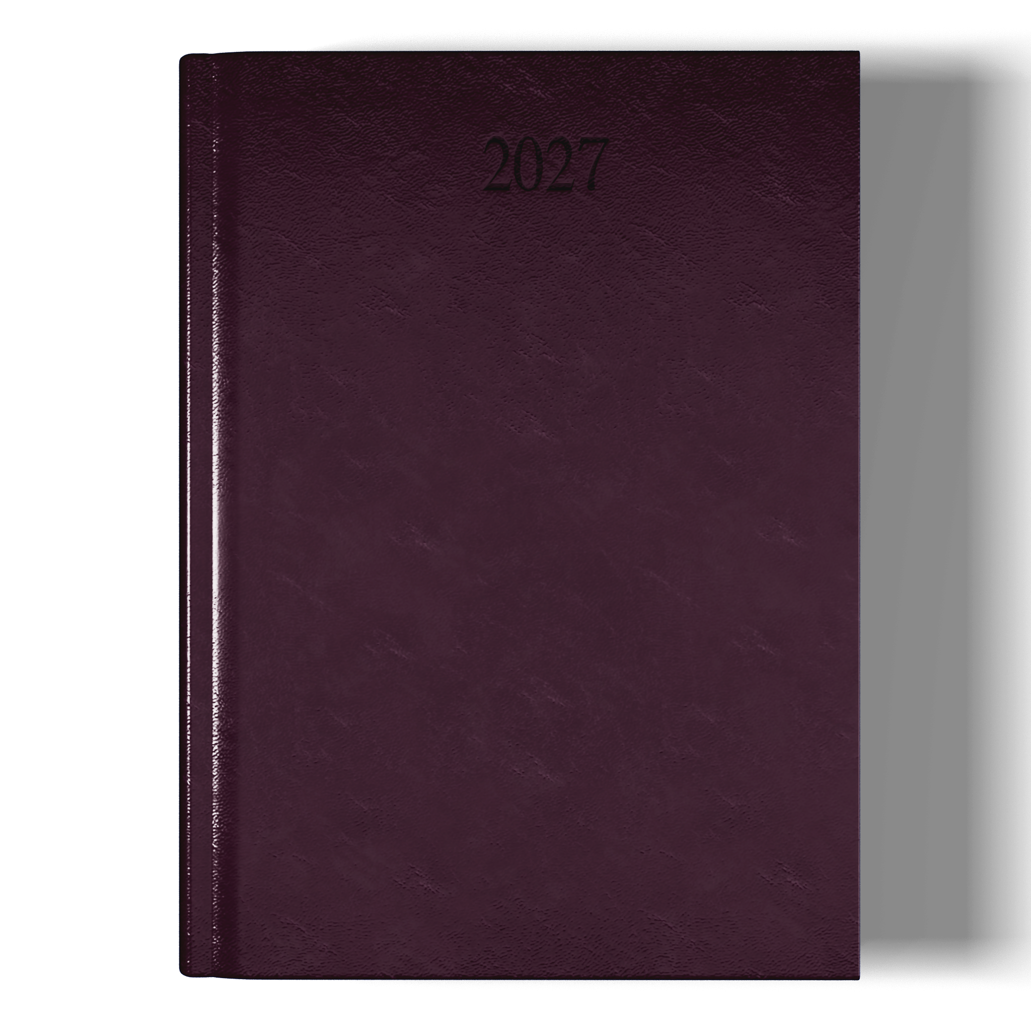 Richmond FineGrain A5 Desk Diary, Week To View, Burgundy