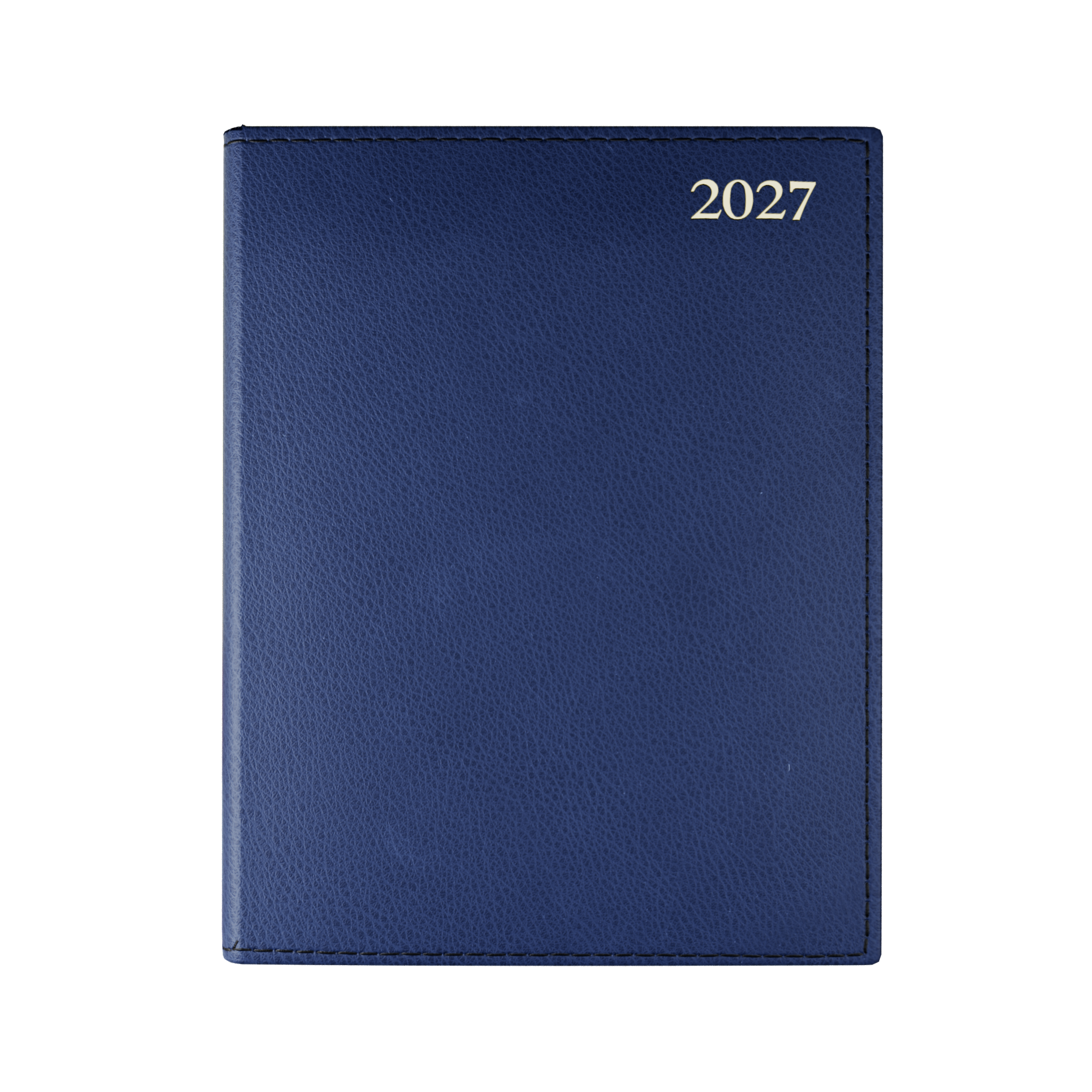 Chelsea Leather Quarto Diary, Week To View, Blue