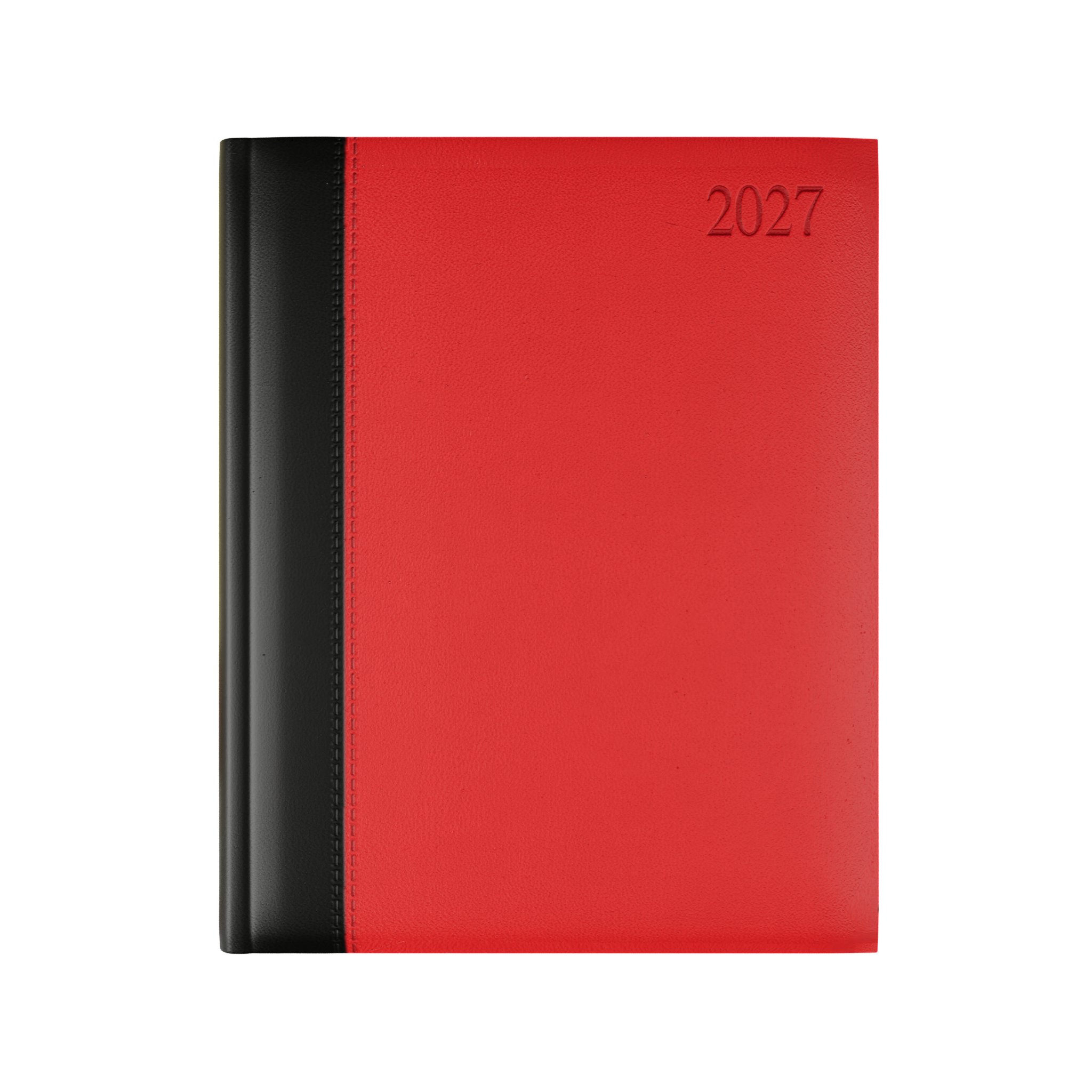 Dorchester Bicolour Quarto Desk Diary, Week to View, Black – Red