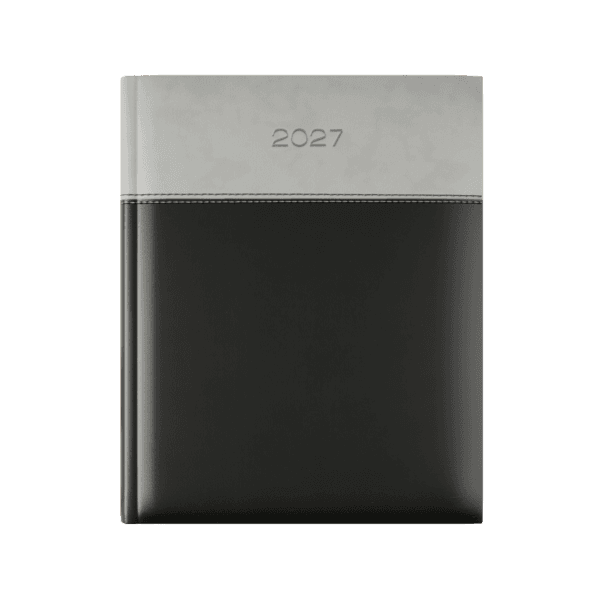 Dorchester Horizon Quarto Desk Diary, Week to View, Black-Grey