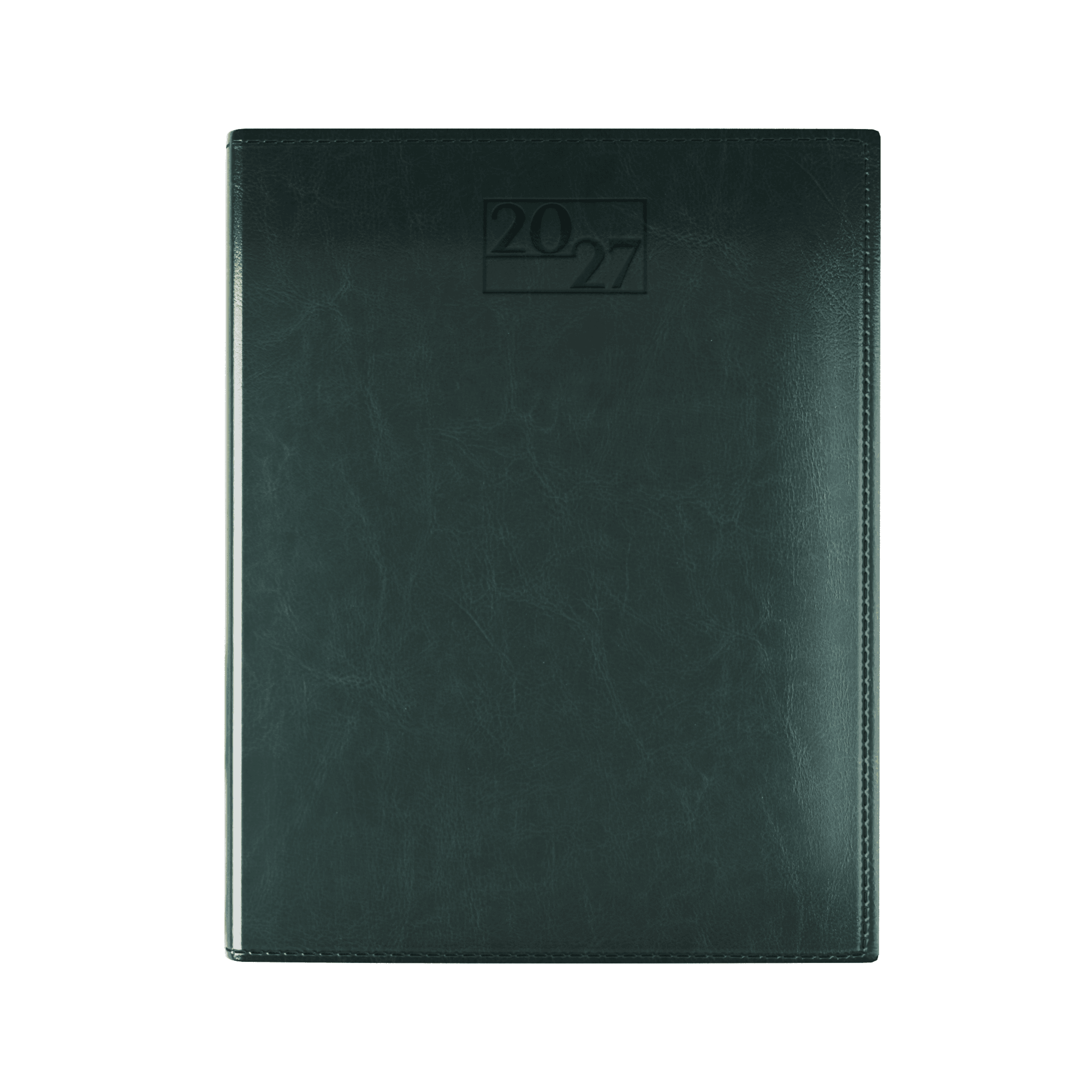 Harrogate SaharaHide Faux Leather Quarto Diary, Week to View, Green
