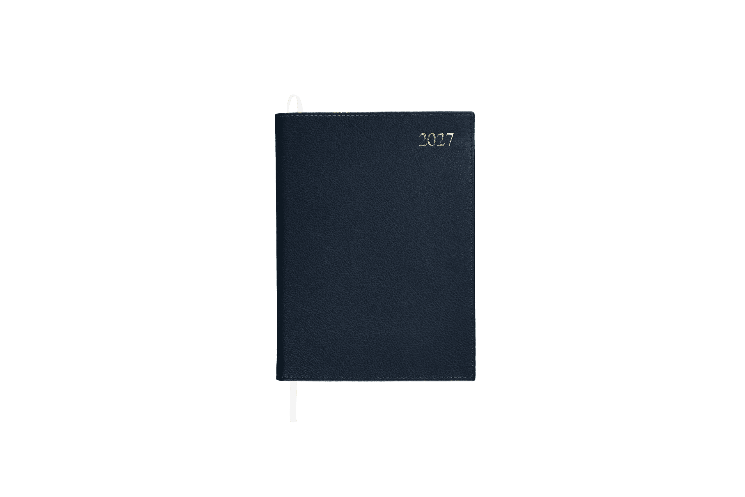Chelsea Leather A5 Desk Diary, Day Per Page, Blue