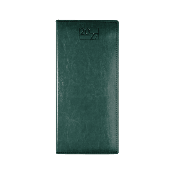 Harrogate SaharaHide Faux Leather Pocket Diary, Week to View, Green