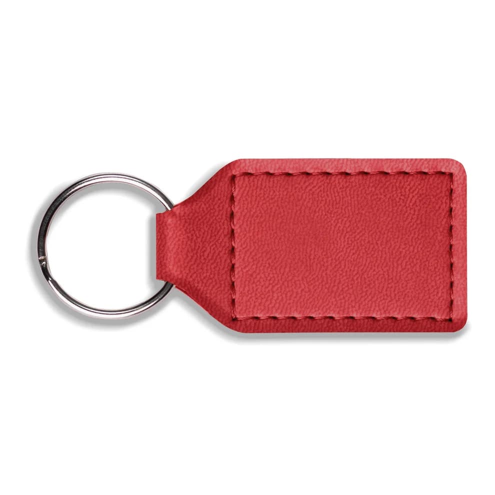 Dorchester Rectangle Key Fob Red