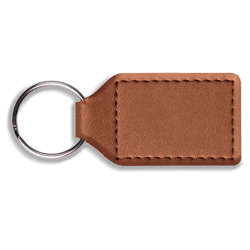 Dorchester Rectangle Key Fob, Tan