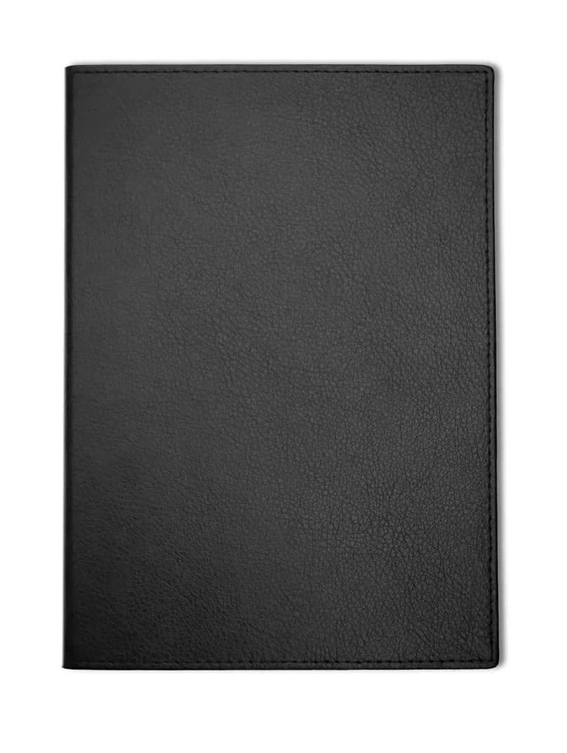 Chelsea Leather A5 Notebook, Feint Ruled, Black