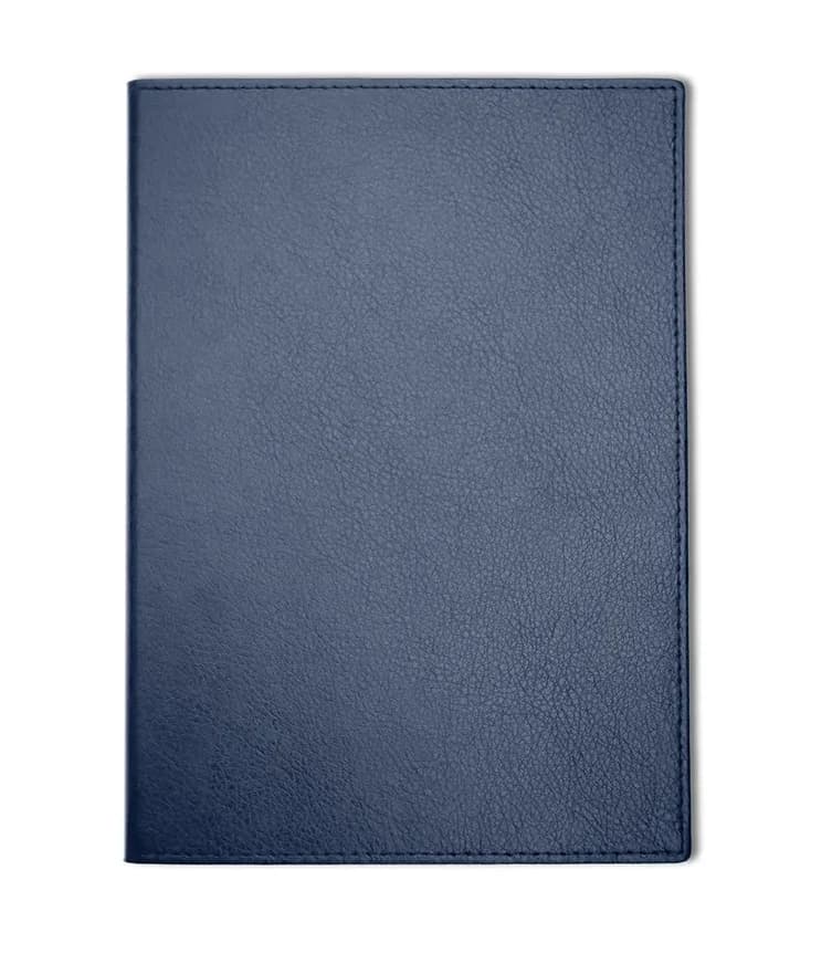 Chelsea Leather A5 Notebook, Feint Ruled Blue