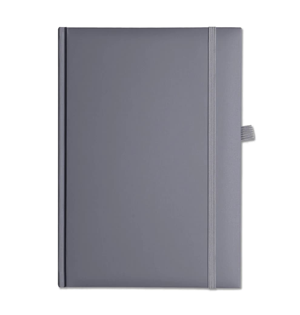 Lewes SmoothGrain A5 Notebook, Feint Ruled, Pewter