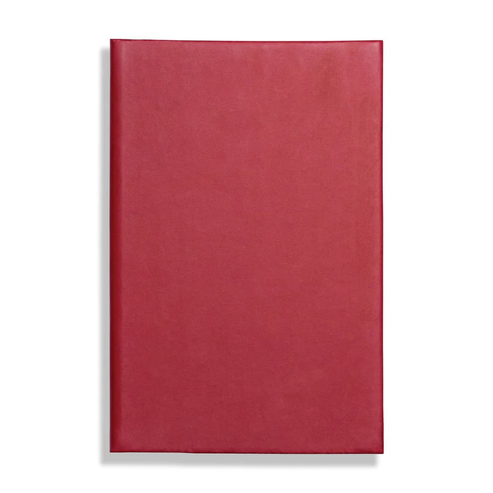 Apple Peel Eco, vegan / peel A5 Notebook, Feint Ruled, Red