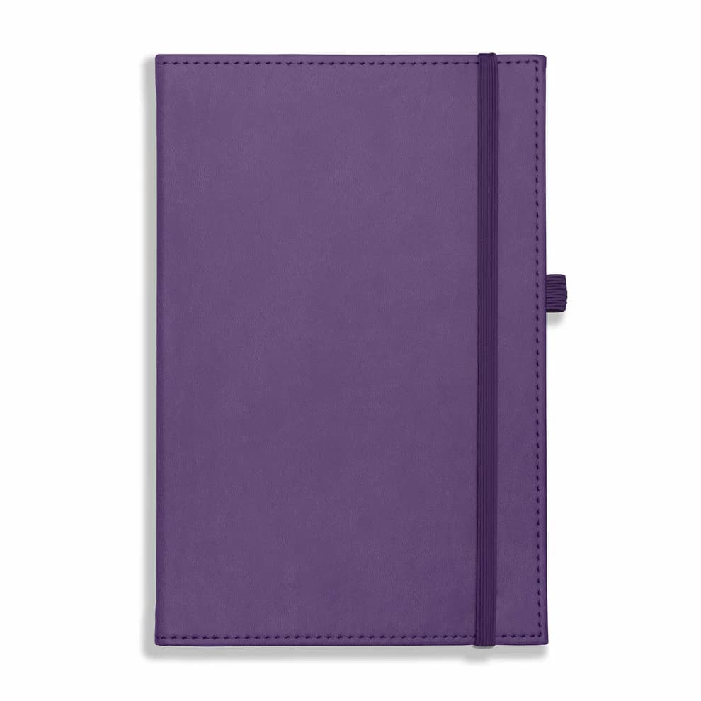 Dorchester NewHide A5 Notebook, Feint Ruled, Purple