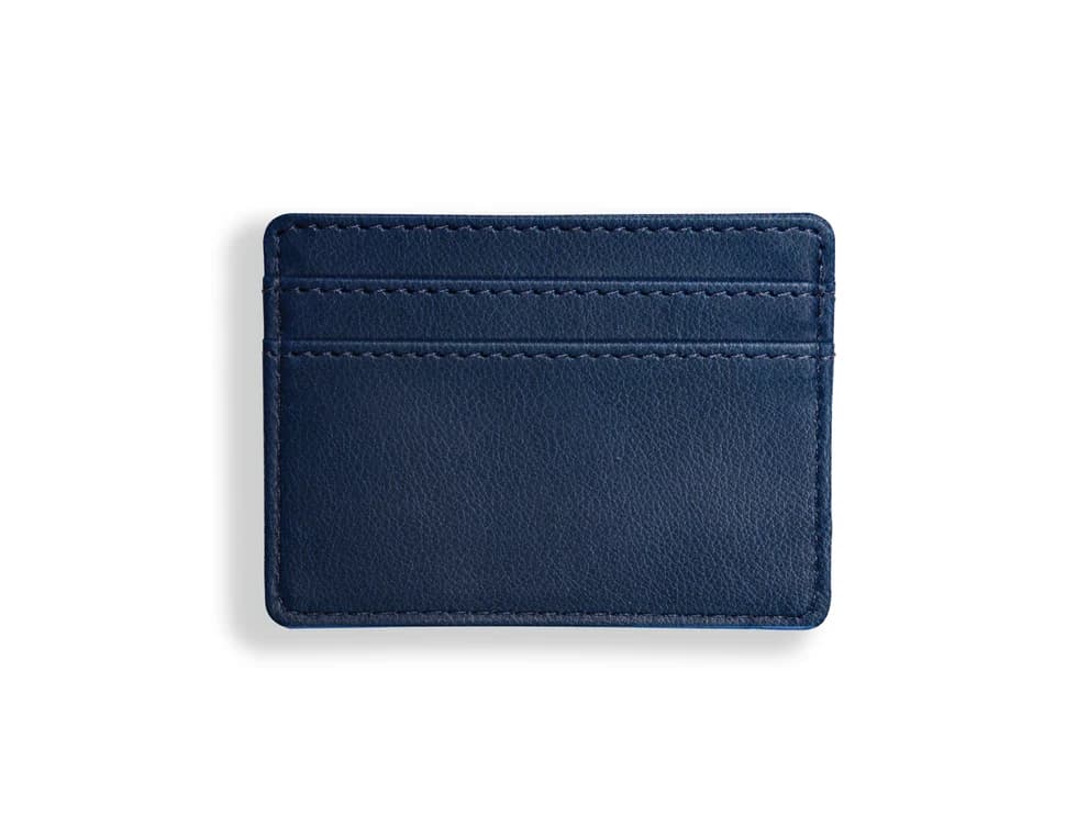 Chelsea Leather Slim Card Holder, Blue