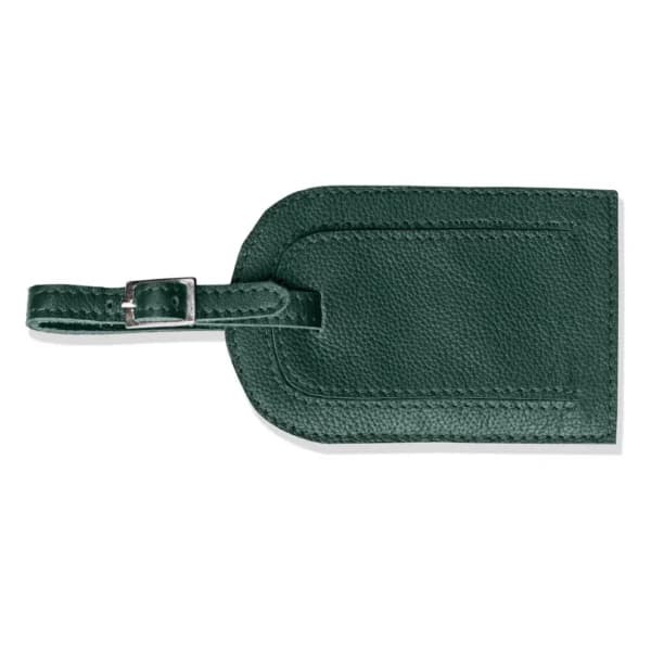 Chelsea Leather Luggage Tag, Green
