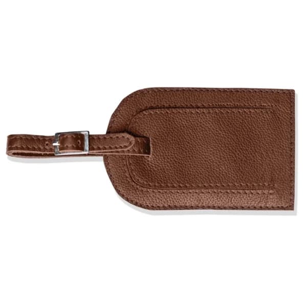 Chelsea Leather Luggage Tag, Mustard