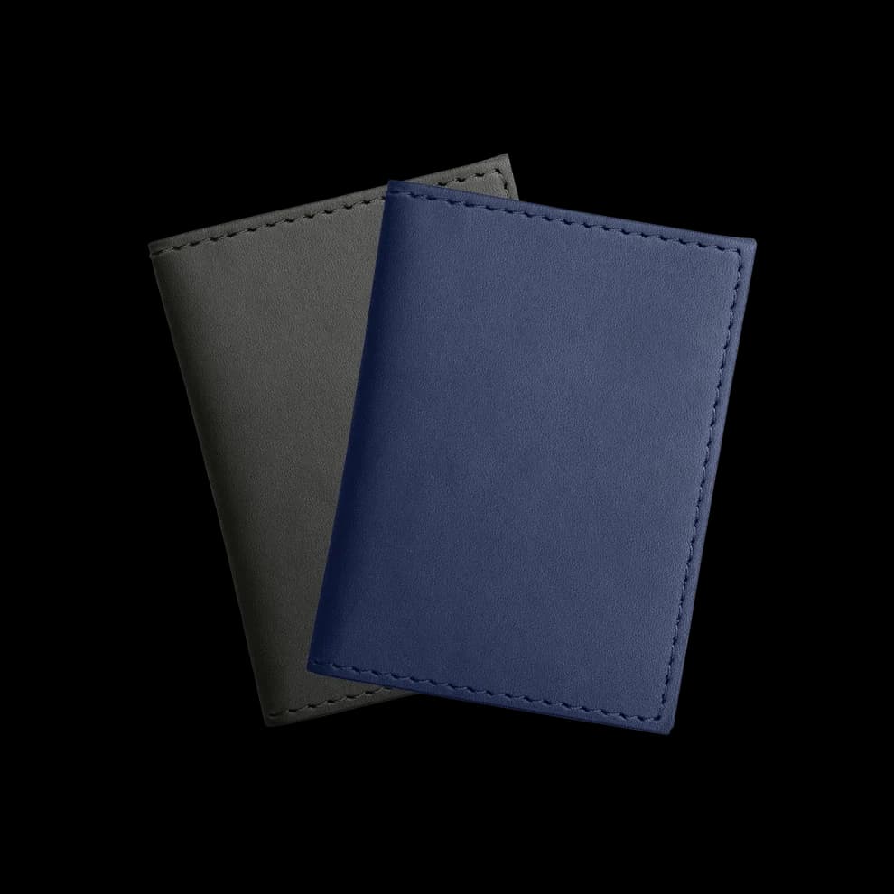 Windsor Hide Leather Multi Purpose Card Holder, Navy Blue