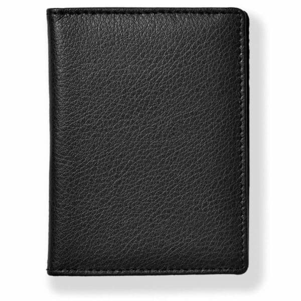 Chelsea Collection Real Leather Card Holder Black