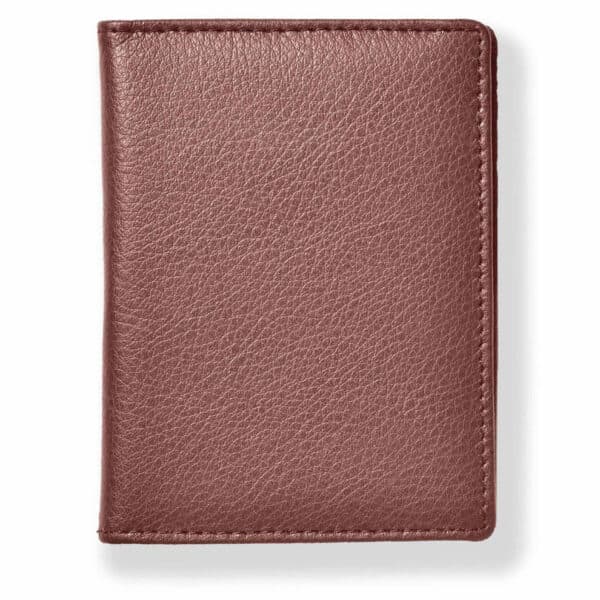 Chelsea Collection Real Leather Card Holder Burgundy
